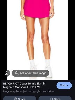 Beach Riot Magenta Mini Tennis Skirt